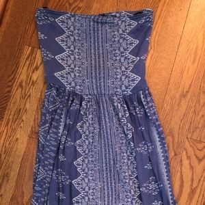 Ocean drive purple flowy dress with open back